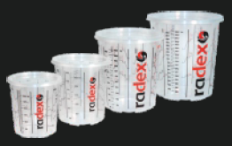 VASOS CON MEDIDAS Y TAPAS RADEX