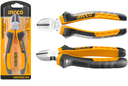 ALICATE INGCO - 160 MM - 6 PULGADAS CORTE DIAGONAL # HDCP08168