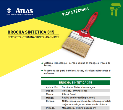 Brocha Sintética Atlas 315