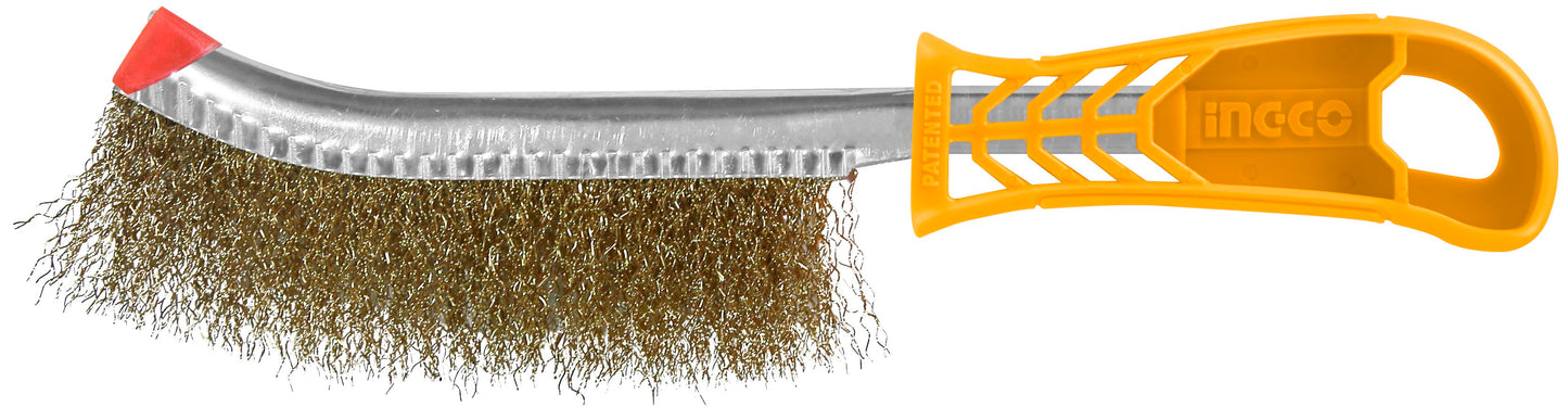 ESCOBILLA INGCO CERDA ALAMBRE LATONADO MANGO PLASTICO # HWB02250