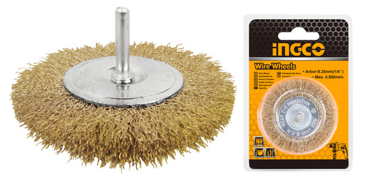 ESCOBILLA INGCO CIRCULAR PARA TALADRO GRUESA 3 PULGADAS # WB40751