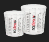 VASOS CON MEDIDAS Y TAPAS RADEX